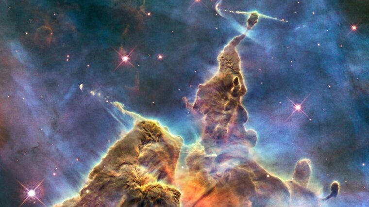 Wo Sterne geboren werden: Staub- und Gaswolke im Sternbild Carina, rund 7.500 Lichtjahre entfernt.