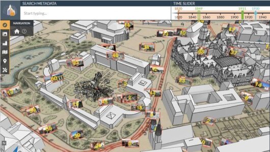 Oberfläche der Webanwendung »4D-Browser«