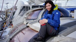 Maïa Henry an Bord der »Tara«.